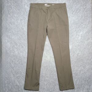 Mugsy Chino Pants Mens Size 40x34 Olive Green Stretch K6PNOL Golf Office Comfort